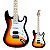 Guitarra Strato HSS Basswood Shelter SSW 3 Tone Sunburst - Imagem 1