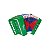 Acordeon Infantil 3 Baixos 7 Botões Spring Kids SPK-73V Verde - Imagem 2