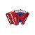 Acordeon Infantil 3 Baixos 7 Botões Spring Kids SPK-73VM Vermelho - Imagem 2