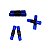 Shaker Duplo Medium Liverpool Azul - Imagem 1