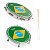 Kit Torcida Brasil Izzo Branco - Imagem 1