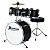 Bateria Infantil Completa Premium DX20J BK Preta - Imagem 1