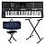 Kit Teclado Yamaha PSR-E483 com Banco, Capa e Suporte - Kit Essential - Imagem 1