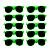 KIT 10 BALLON FESTA VERDE NEON - Imagem 2