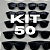 KIT 50 BALLON FESTA CINZA - Imagem 1