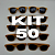 KIT 50 BALLON FESTA DOURADO - Imagem 1