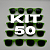 KIT 50 BALLON FESTA VERDE ABACATE - Imagem 1