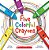 five colorful crayons - Imagem 1