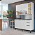 KIT COZINHA FLORENÇA ITATIAIA 1,40M BRANCO - Imagem 1