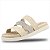 Papete Modare Ultra Conforto Feminino Tiras - Creme - Imagem 1