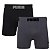 Kit Cueca Boxer Masculina Sem Costura Puma 2 Unidades - Preto/Chumbo - Imagem 1