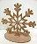 Totem Floco de Neve - Decoração Festa Infantil - Mdf Crú - Kit 3 Unidades - Imagem 4