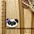 BISCUIT PANDA LAÇO LILÁS - Imagem 1