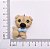 BISCUIT PUG CARAMELO GRAVATA AZUL - Imagem 1
