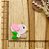 BISCUIT PÁSSARO ROSA TRONCO - Imagem 1