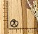 PINGENTE METAL BRETZEL OURO VELHO - Imagem 1