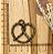 PINGENTE METAL BRETZEL OURO VELHO - Imagem 1