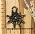 PINGENTE METAL EDELWEISS GRANDE OURO VELHO - Imagem 1