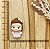 PINGENTE BISCUIT BAILARINA CABELO CASTANHO - Imagem 1