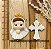 BISCUIT KIT NOSSA SENHORA DE FÁTIMA  E CRUCIFIXO - Imagem 1