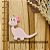 PINGENTE BISCUIT DINOSSAURO ROSA - Imagem 1