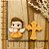 BISCUIT KIT ANJINHO E CRUCIFIXO LARANJA - Imagem 1