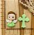 BISCUIT KIT ANJINHO E CRUCIFIXO VERDE - Imagem 1