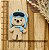 BISCUIT URSINHO AVIADOR AZUL BB CORPINHO - Imagem 1