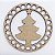 BASE MDF CORTE A LASER DECORATIVO ÁRVORE DE NATAL - Imagem 1