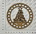 BASE MDF CORTE A LASER DECORATIVO PINHEIRO C/ ESCRITAS - Imagem 1