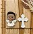 BISCUIT KIT ANJINHO E CRUCIFIXO BRANCO NOVO - Imagem 1