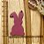 PINGENTE COELHO MDF 5CM - UNID - Imagem 1