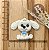 BISCUIT CACHORRINHO BRANCO MENINO - Imagem 1