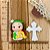BISCUIT KIT SANTA CECILIA  E CRUCIFIXO - Imagem 1