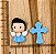 KIT BISCUIT AZUL CLARO CABELO PRETO - Imagem 1
