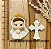 Kit Biscuit Rosário / Espirito Santo / Anjinhos / Santos - KIT PRA VC ESCOLHER - Imagem 10