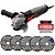 Esmerilhadeira Lixadeira Elétrica Angular Skil 9002 11000rpm 700W 4 1/2" (115mm) Com 5 Discos Abrasivos Bosch - Imagem 1