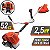 Roçadeira Lateral 5 Em 1 Duratork DR520P5 Profissional Á Gasolina 2T 52cc 2,5HP Com Nylon Recarga Rápida Com EPI's - Imagem 2