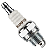 Vela De Ignição Champion Para Motores À Gasolina 2T 26CC/33CC/43CC/52CC/62CC - Imagem 1