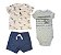 Trio com Shorts Just One You by Carter´s - Barco à Vela - Imagem 1