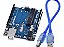 Placa Arduino Uno R3 Atmega328p + Cabo + Barra De Pinos - Imagem 1