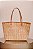 Bag Palha Natural com Couro Bege - Imagem 2