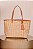 Bag Palha Natural com Couro Bege - Imagem 1