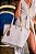 Bag Palha Branca com Couro Glacê - Imagem 1