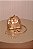 Bolsa Mini Sac Couro Dourado - Imagem 1