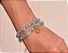 Pulseira de Pedras Brasileiras com Inicial Personalizada - Imagem 1