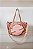 Bag Beach Tennis Losango Rosa e Bege - Imagem 1