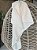 Manta Bebê em Tricot Detalhe Barrado Off White - Imagem 2