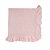 Manta em Tricot Babado - Rosa Claro - Imagem 1