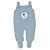 Jardineira em Tricot Urso - Azul - Imagem 1